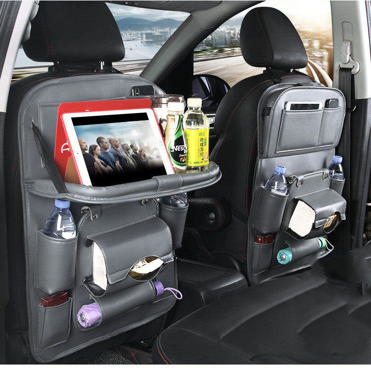 PU Leather Car Storage Bag Multifunction Seat Back