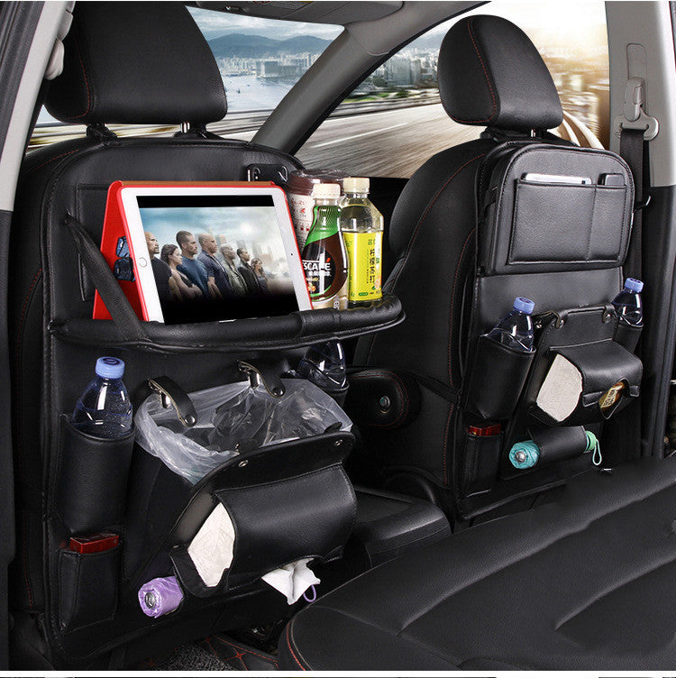 PU Leather Car Storage Bag Multifunction Seat Back