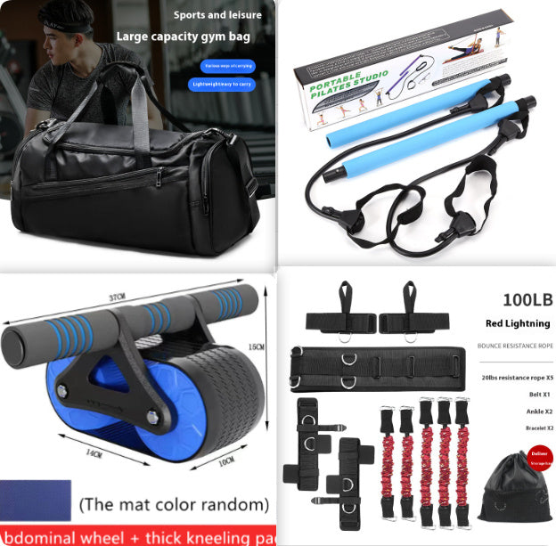Double Wheel Abdominal Exerciser Women Men Automatic